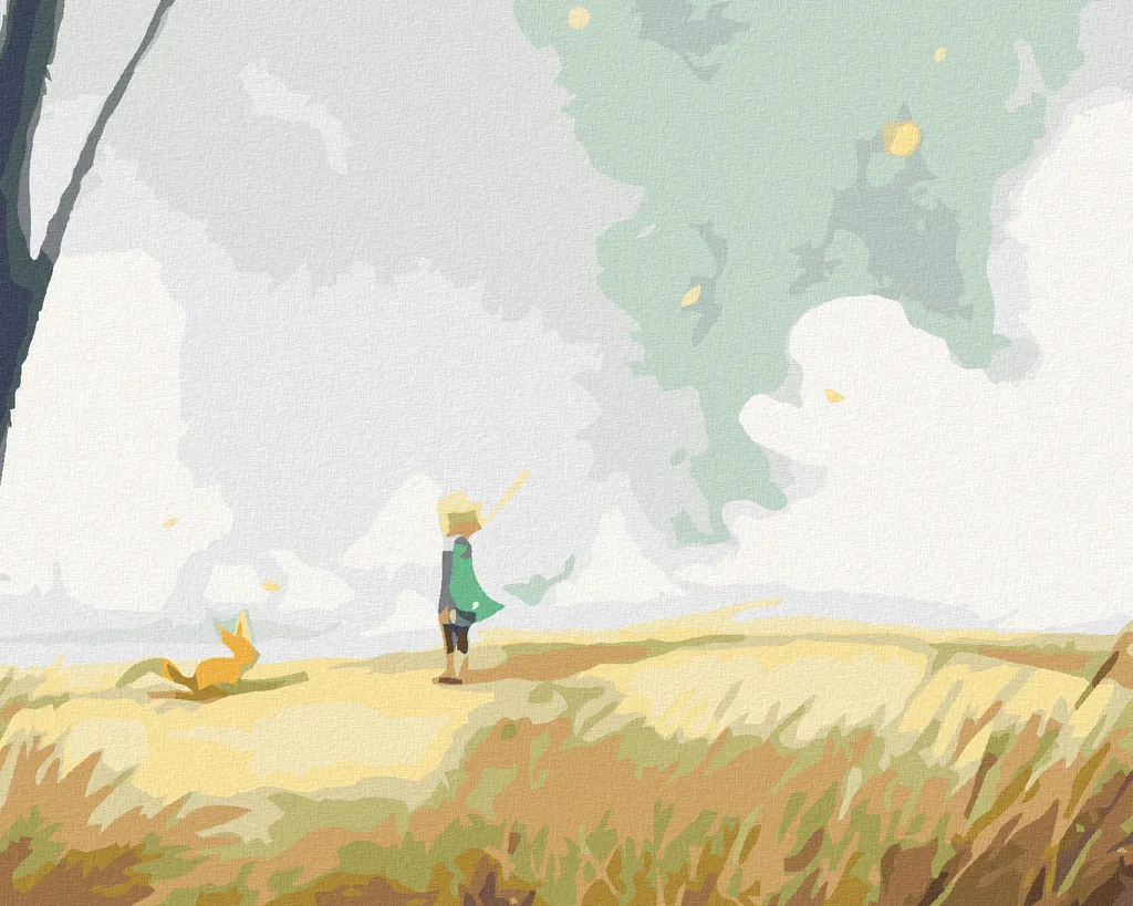 Zuty Pittura con Diamanti Il Piccolo Principe sulla Pianura 40x50 Telaio