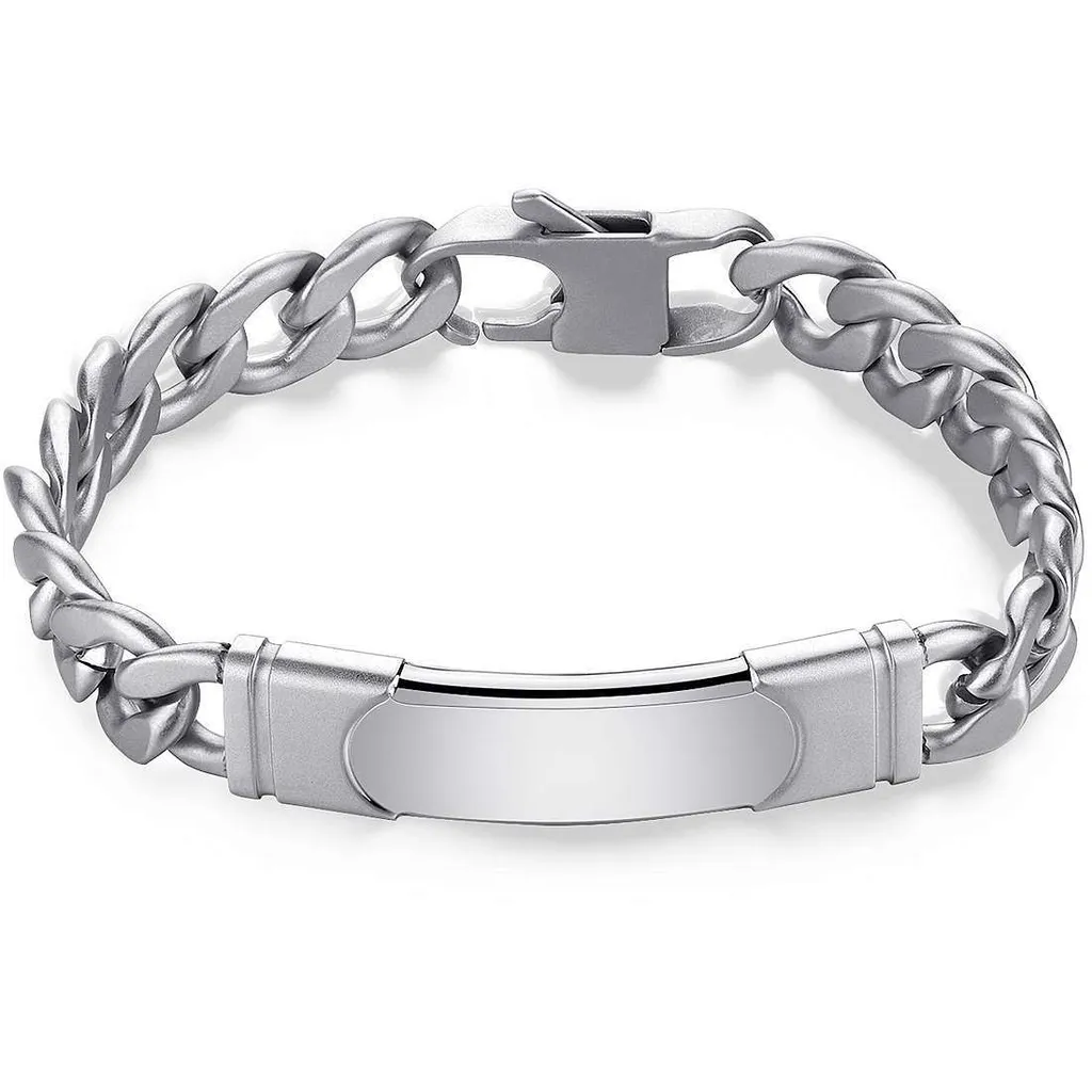 Bracelet Homme Argent S'Agapò Parkour - Bijou Durable et Anti-Allergies