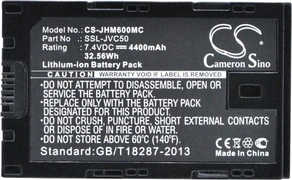 Batterie pour JVC GY-HM200 pour tournage de reportage et interview