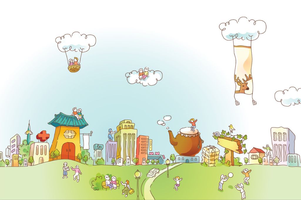 Muralo Fototapete Kinderzimmer 315 (B) x 210 (H) cm Vlies Tapete Wandtapeten Park Gras Kinder Himmel Kinderwelt Jugend moderne Wandbilder XXL Kinde...