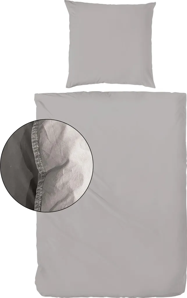 Ensemble de literie 135x200 cm taupe pour un sommeil doux et sain