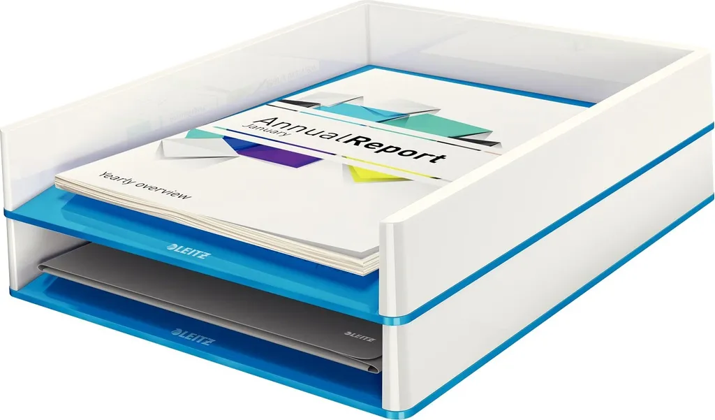 Bannette à documents A4 design bicolore Wow Duo Colour pour bureau - 4x