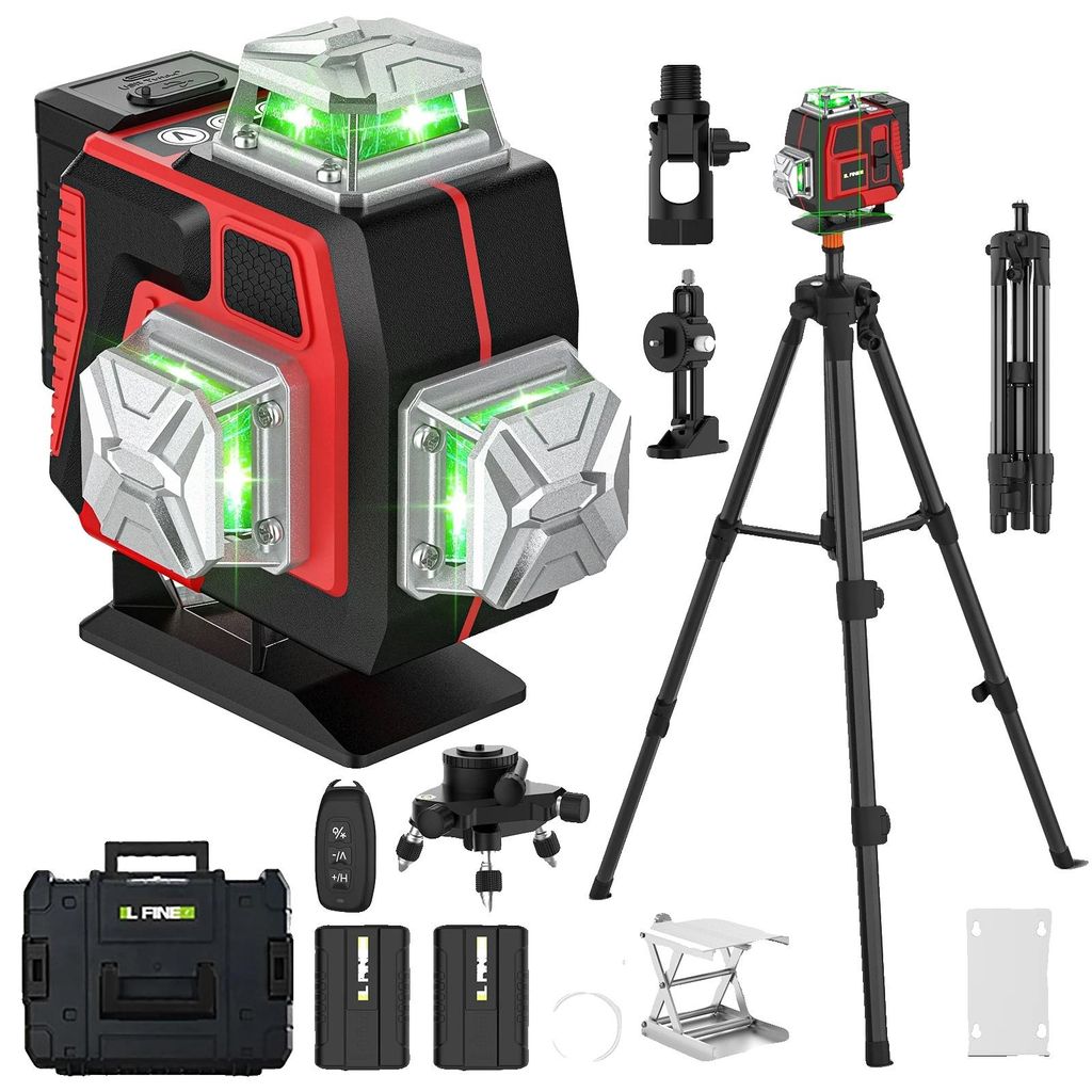 Livella laser, proiezione a 360 gradi, treppiede da 1,2 m, Immagine del prodotto 