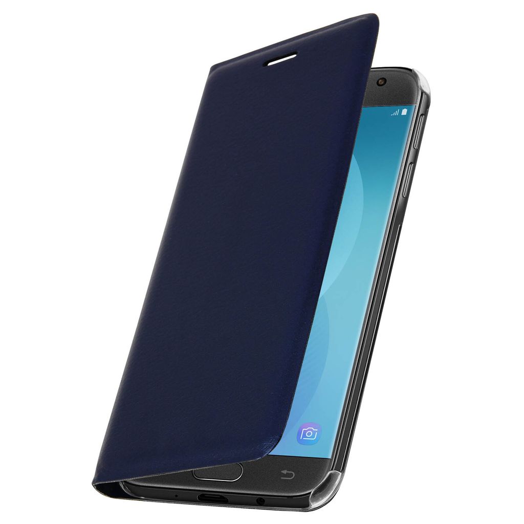 Avizar, Flip Book Cover Schutzhülle für Samsung Galaxy J3 2017, Nachtblau