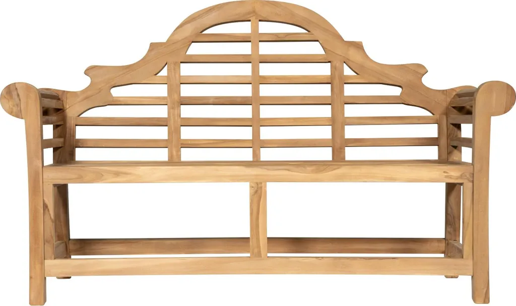 Banc de jardin en teck massif 150 cm JAVA - Banc extérieur 3 places - 3