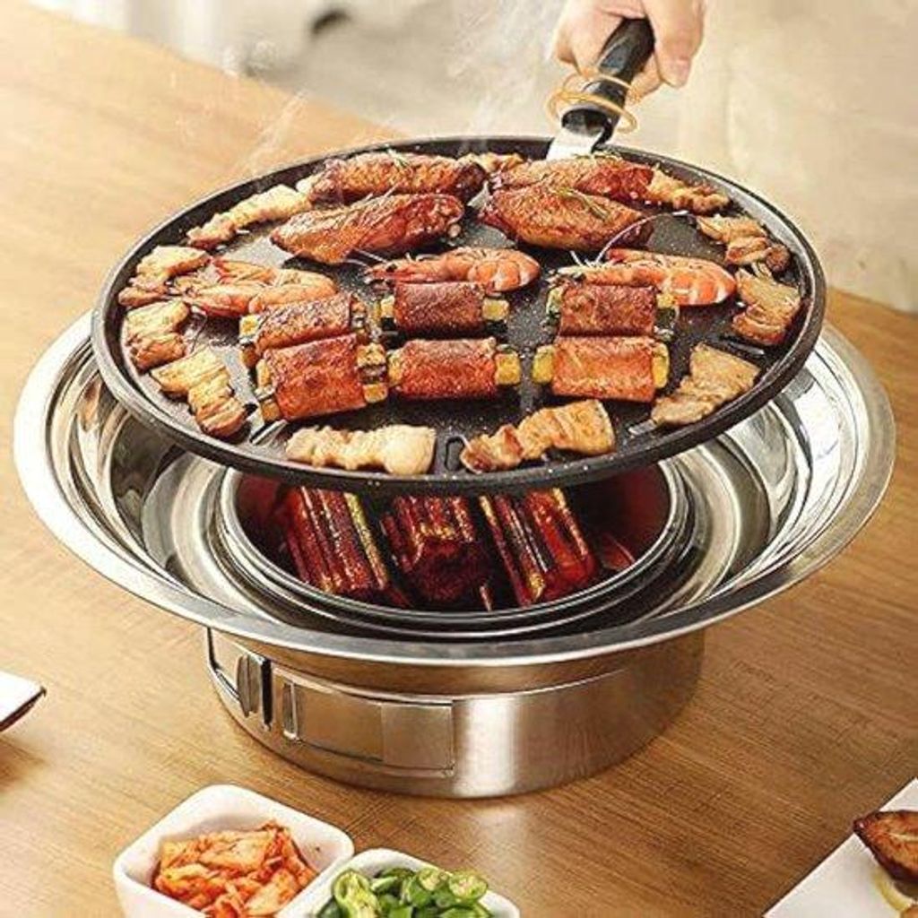 Portable Grillkorb aus Edelstahl - RVS Grill für Camping und Picknick