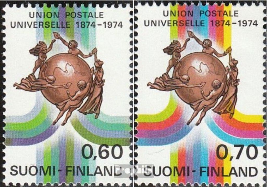 Briefmarken Finnland 1974 Mi 756-757 (kompl.Ausg.) postfrisch UPU
