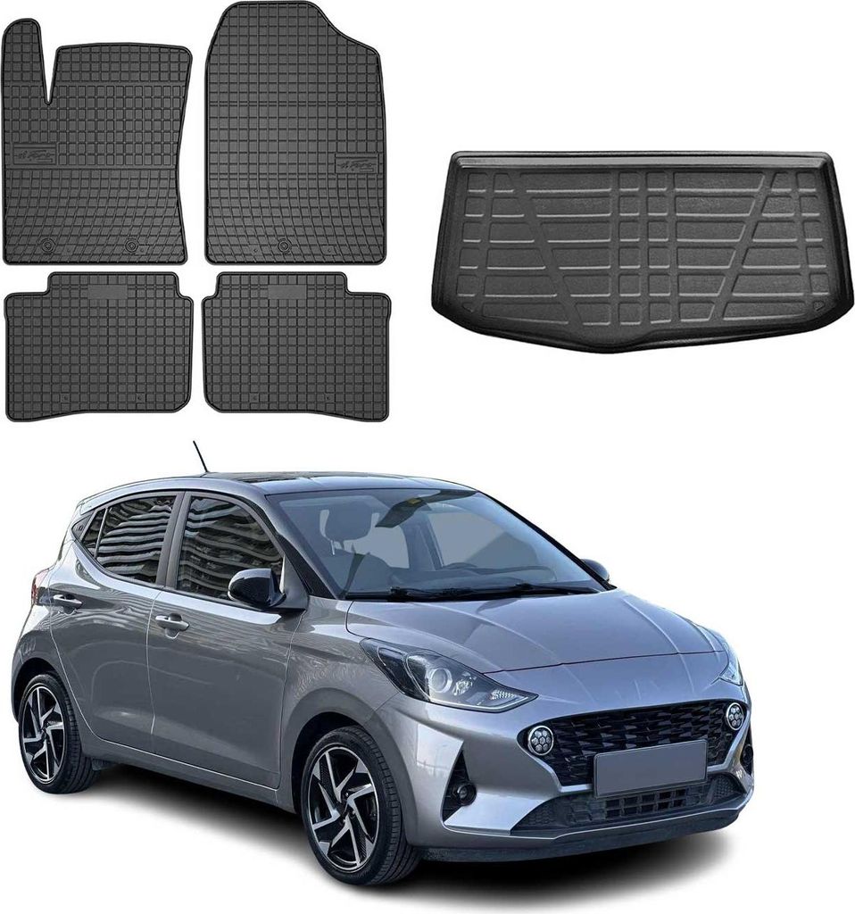 Set tappetini e fodera bagagliaio per Hyundai i10 2019-2025 Immagine del prodotto 