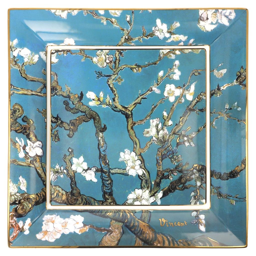 Goebel Schale Vincent van Gogh - Mandelbaum blau, New Bone China, Bunt, 30 x 30 cm, 67062531