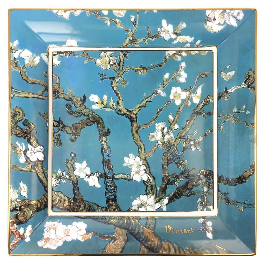 Goebel Vincent van Gogh Amandier en fleurs - Grande Coupe en Porcelaine