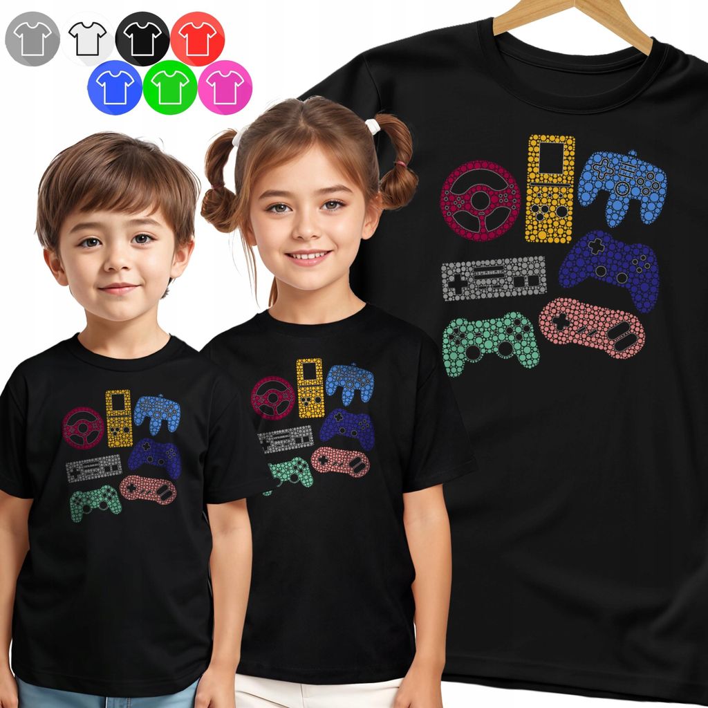 Kinder-T-Shirt - Für Den Tag Punkte Für Den Kleinen Spieler Spiel-Pads - 134 M