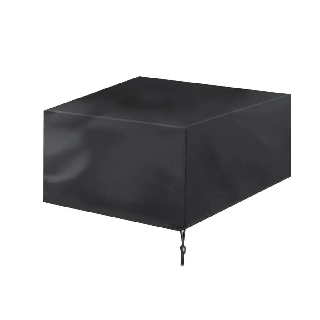 Telo Copri Tavolo Giardino Quadrato 120x120x74 Oxford Nero