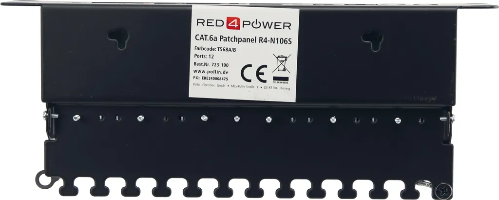 Panneau de brassage 10" 12 ports Cat.6a - Solution câblage propre