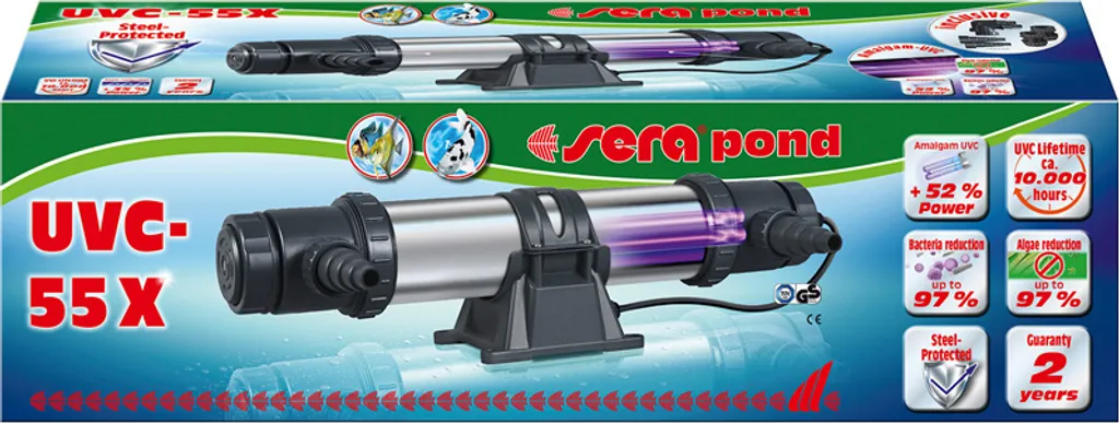 Sera Pond UVC-55X Clarificateur haute performance 55W pour grands bassins
