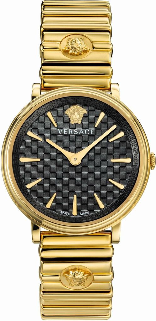 Versace Damen Uhr Armbanduhr V-Circle VE8101519 Edelstahl