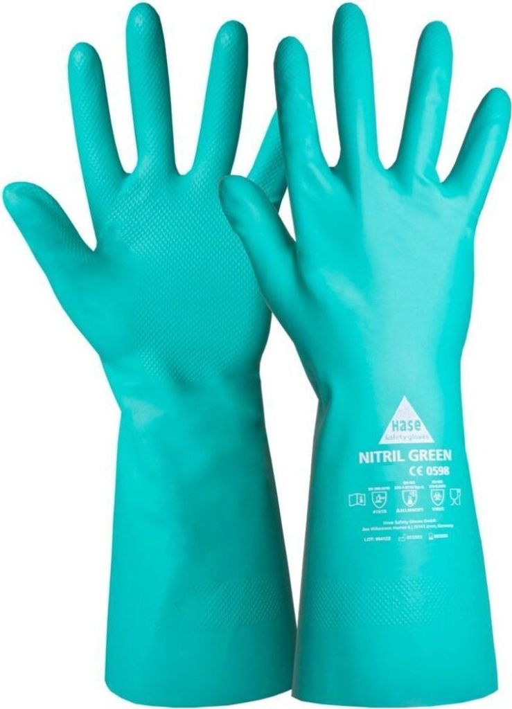 Chemikalienschutzhandschuhe Nitril green, Gr. 11