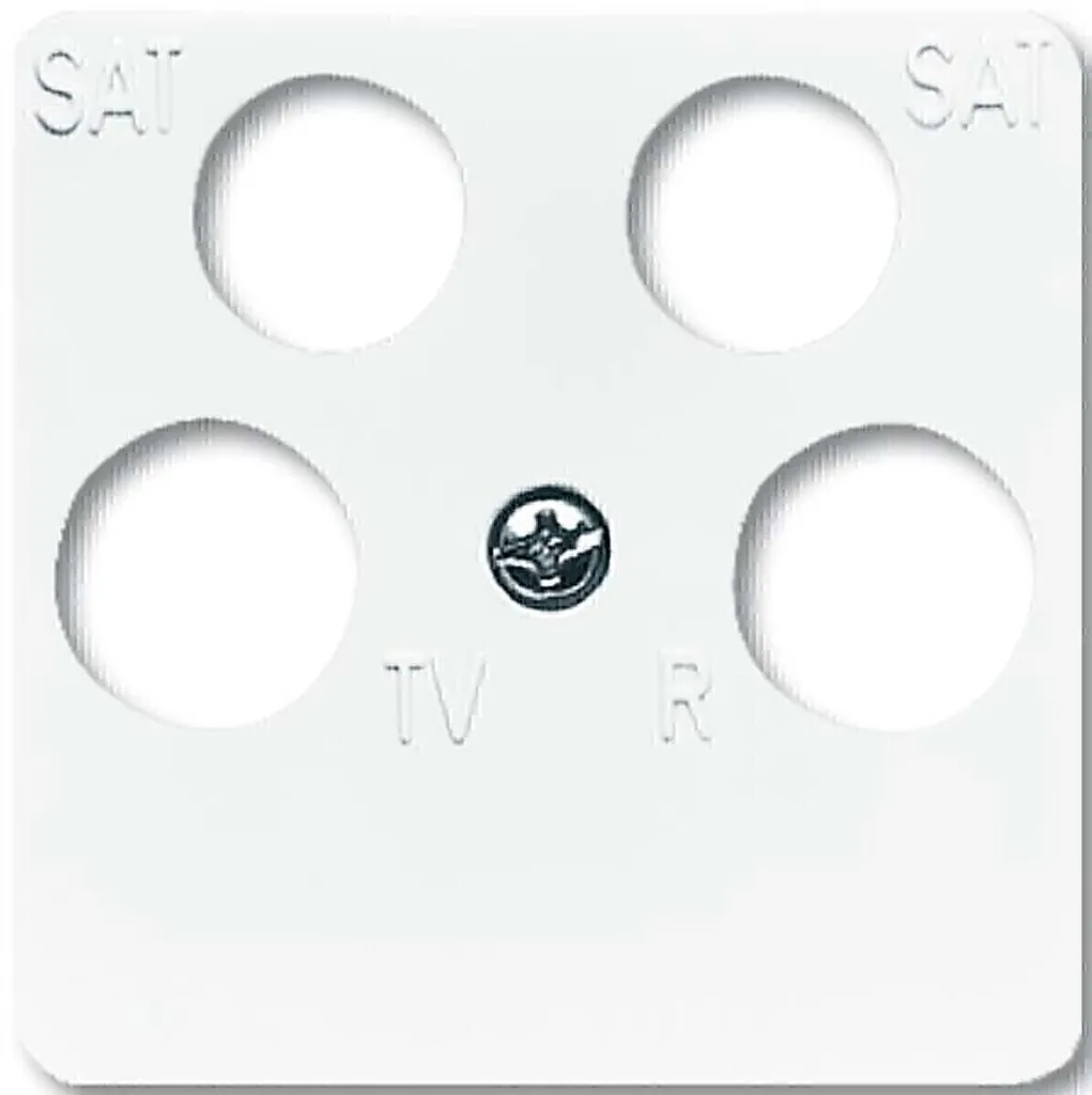 Couvercle Central Prise Antenne 4 Sorties Reflex SI pour Salon et TV 4F