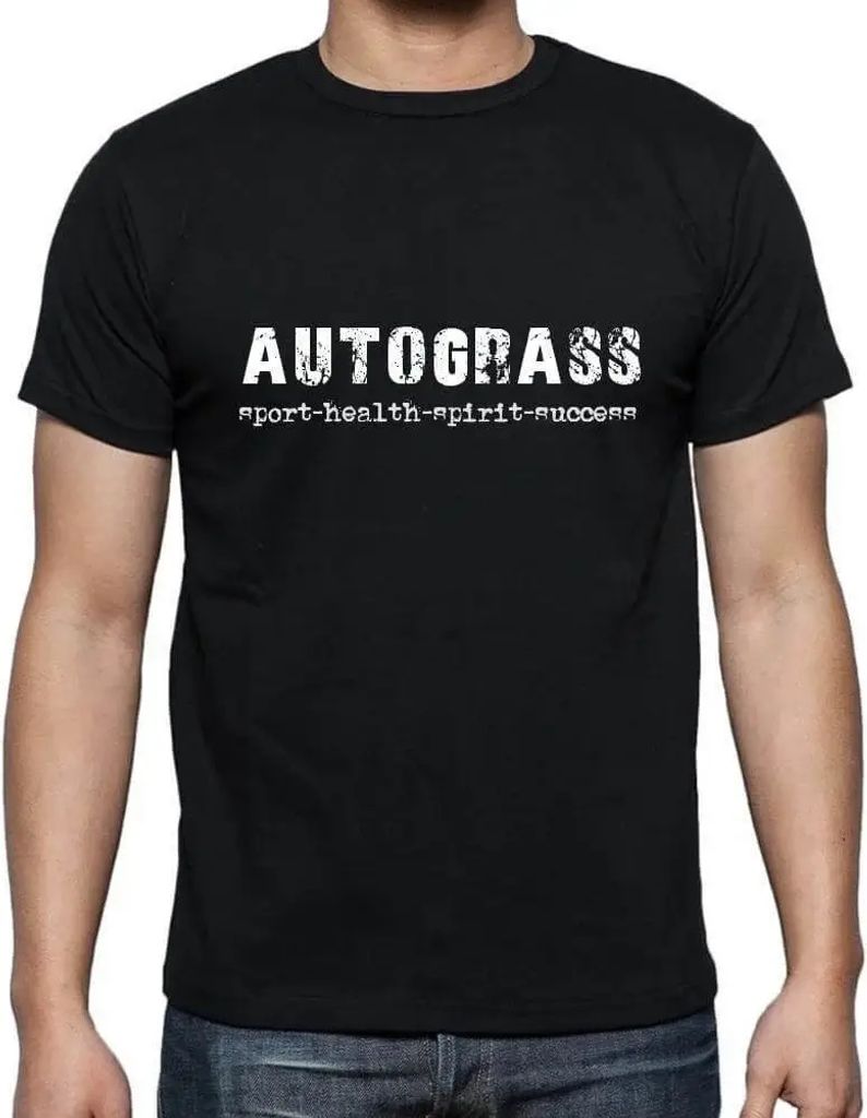 Herren Grafik T-Shirt Autograss sport-gesundheit-geist-erfolg – Autograss Sport-Health-Spirit-Success – Öko-Verantwortlich Vintage Jahrgang Ku...