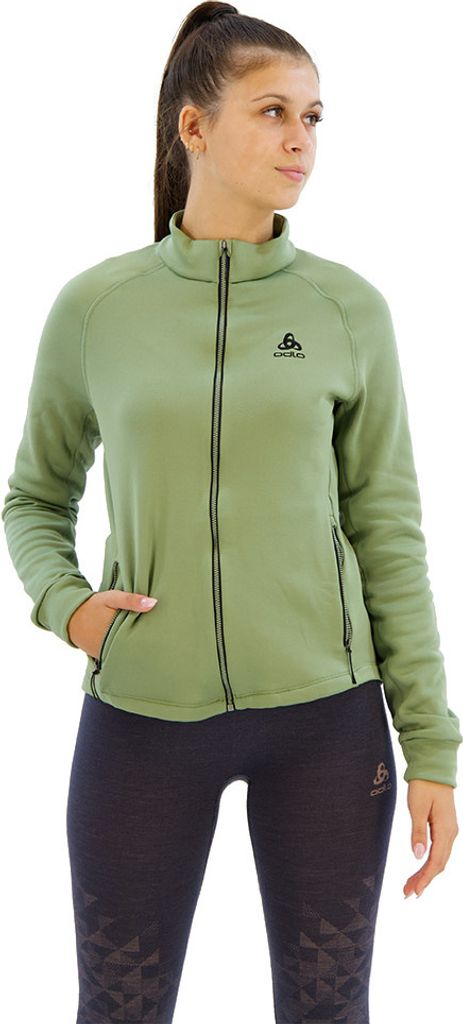 Odlo Berra Fleece Mit Durchgehendem Reißverschluss Grün XS Frau Grün XS