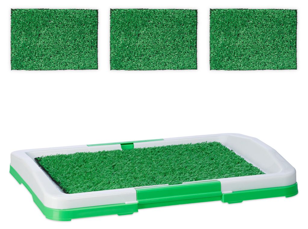 Relaxdays Tappetino in erba sintetica per cani, toilette Immagine del prodotto 