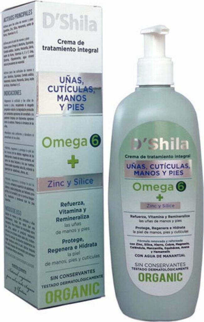 Shila Crema Manos Uñas Cuticulas y Pies Omega 6 250ml