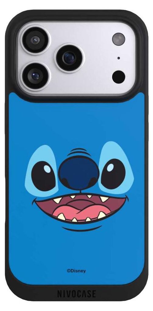 NIVOCASE Handyhülle für Apple iPhone 17 Pro Hülle NIVOpure Case Schwarz Disney Offizielles Lizenzprodukt Lilo & Stitch