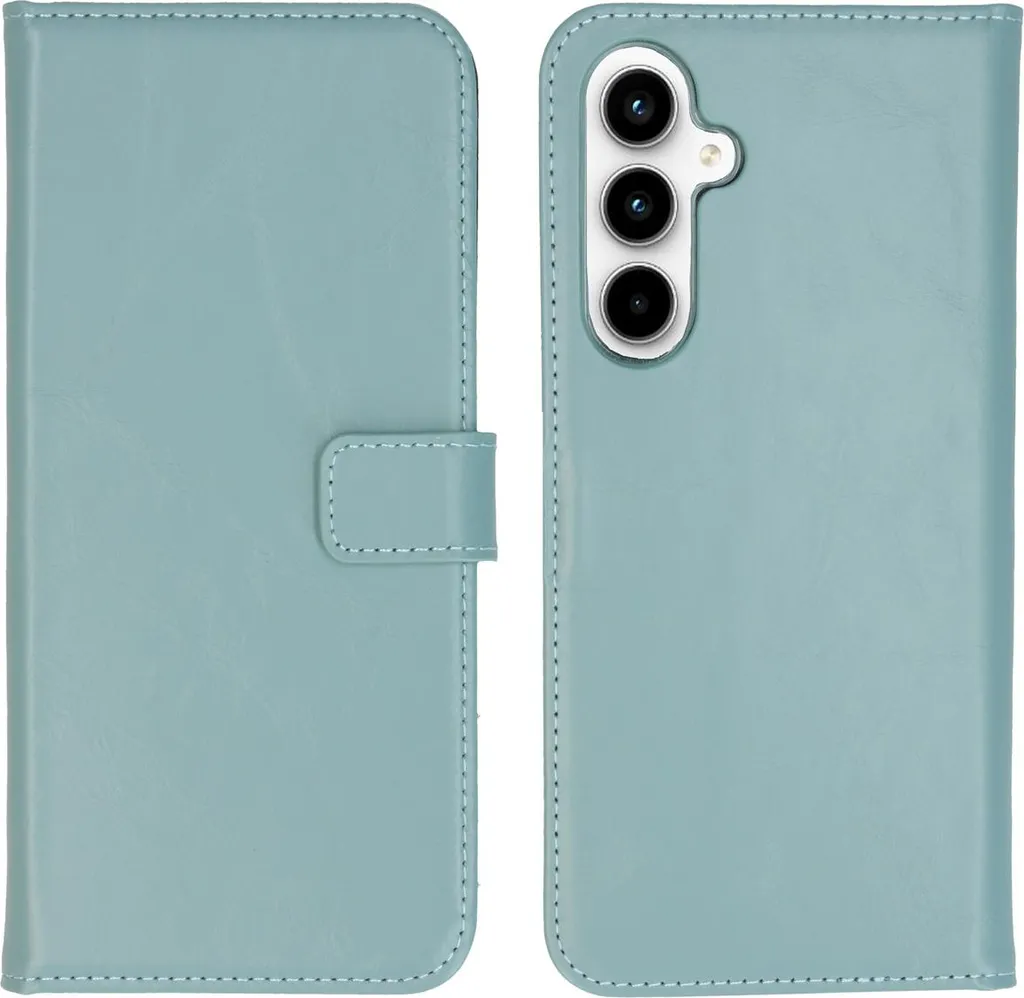 Cover Samsung A35 Selencia a Libro | Vera Pelle Blu | Wallet Case