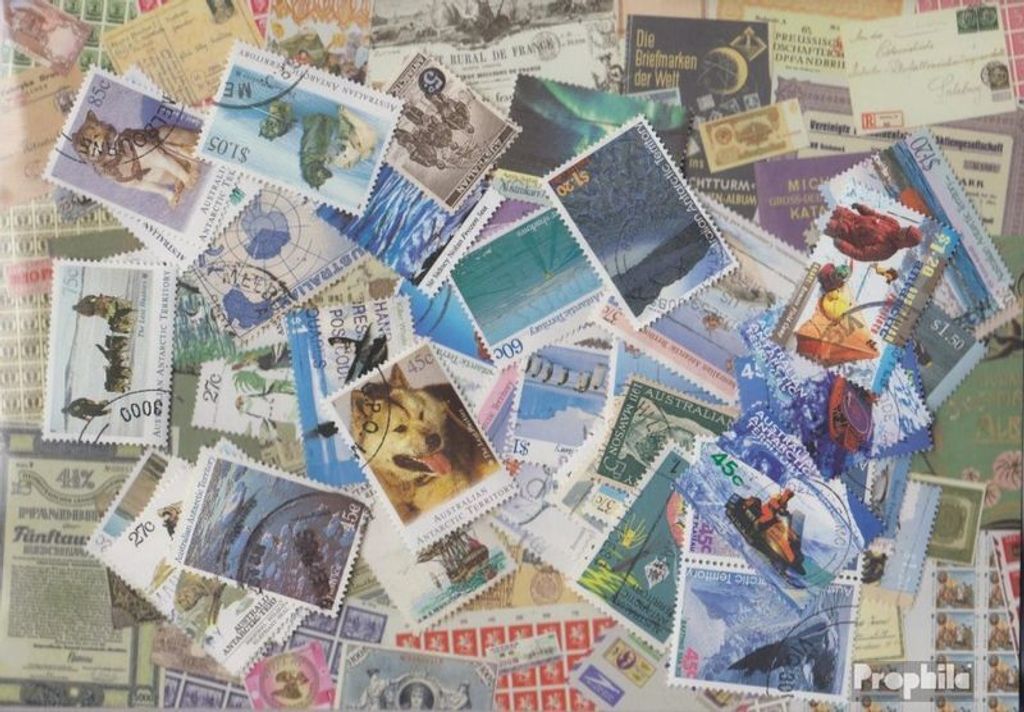 Briefmarken Austral. Gebiete Antarktis 150 verschiedene Marken
