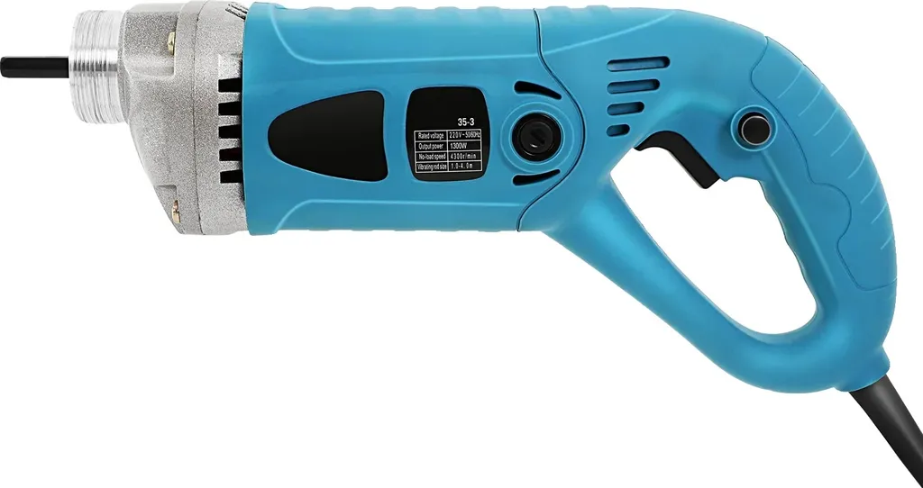 Vibrateur à béton 1300W avec aiguille 1,5m et 4300 tr/min modèle Pro
