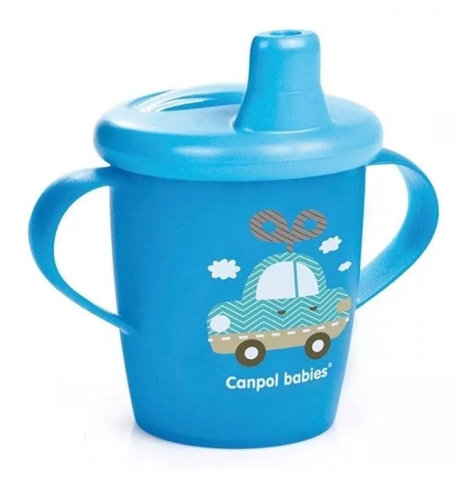 Canpol Auslaufsicherer Trinkbecher Blau 31/200, 250 ml - Produktbild 
