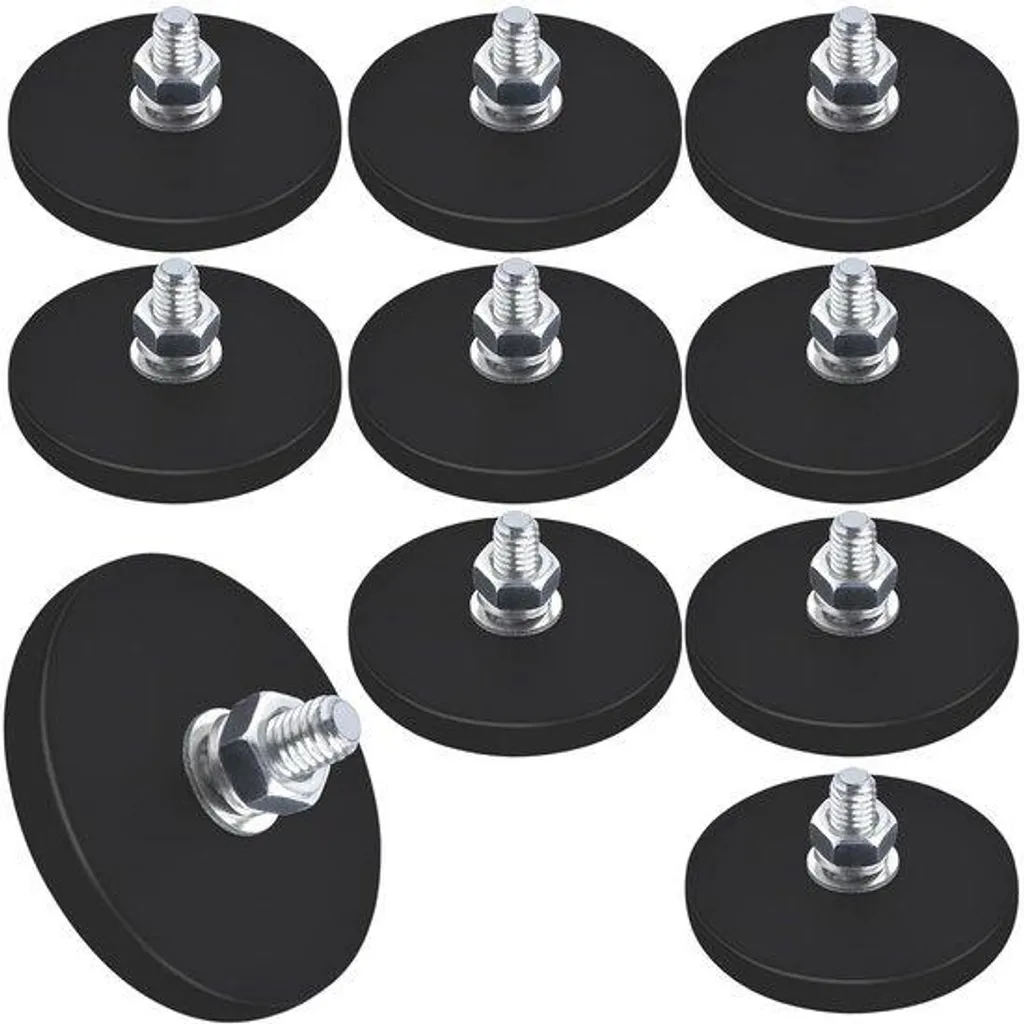 Aimant puissant néodyme 43 mm fileté M6 ultra résistant avec vis métal