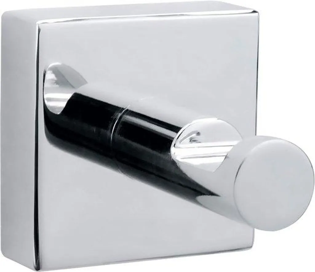 Accroche serviette adhésif chromé pour salle de bain et cuisine eau