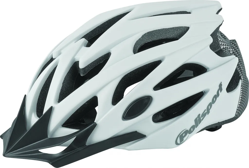 Casque de vélo Twig unisexe 55/58 cm blanc et carbone avec easy-lock