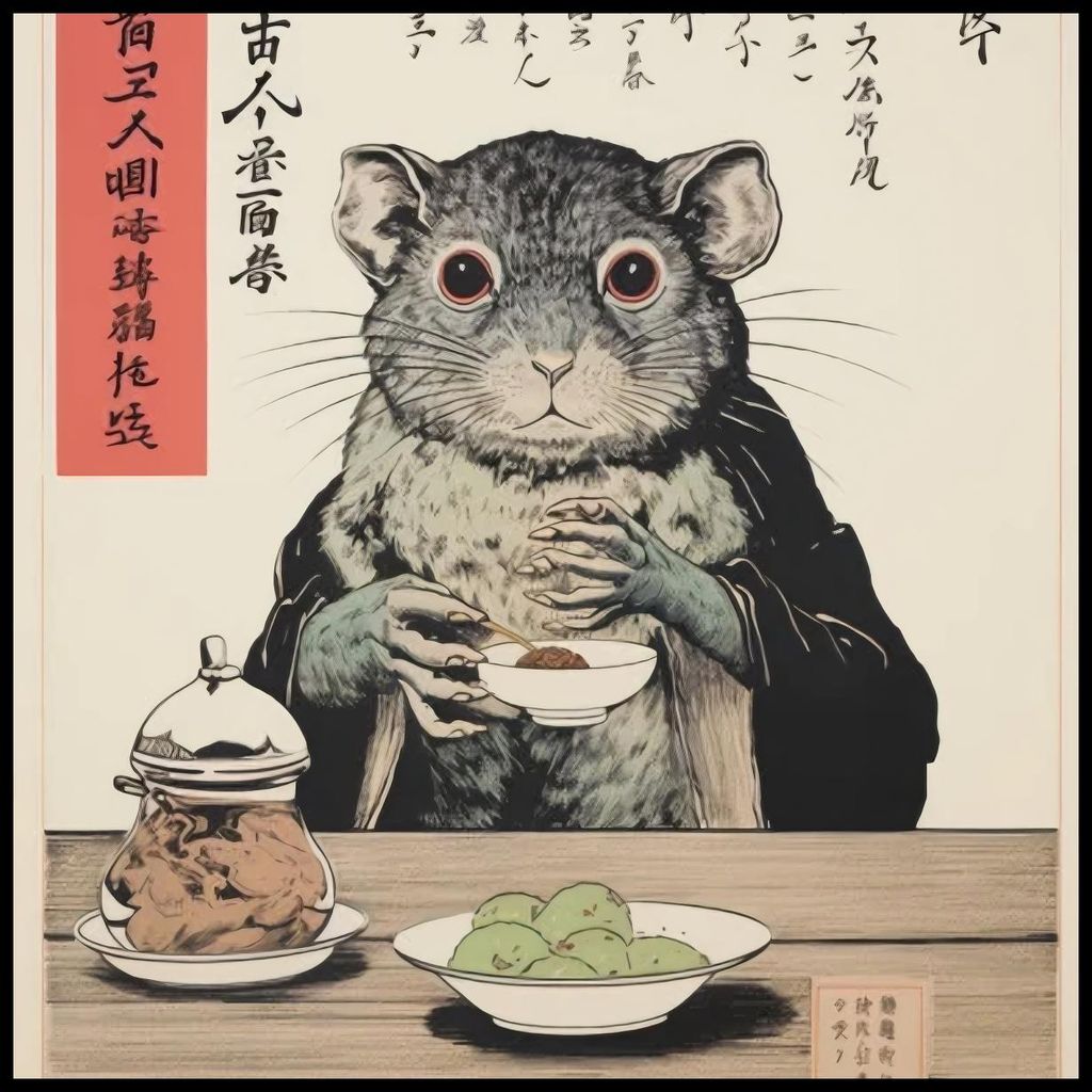 Plakat 80x80cm Kulinarische Überlegungen