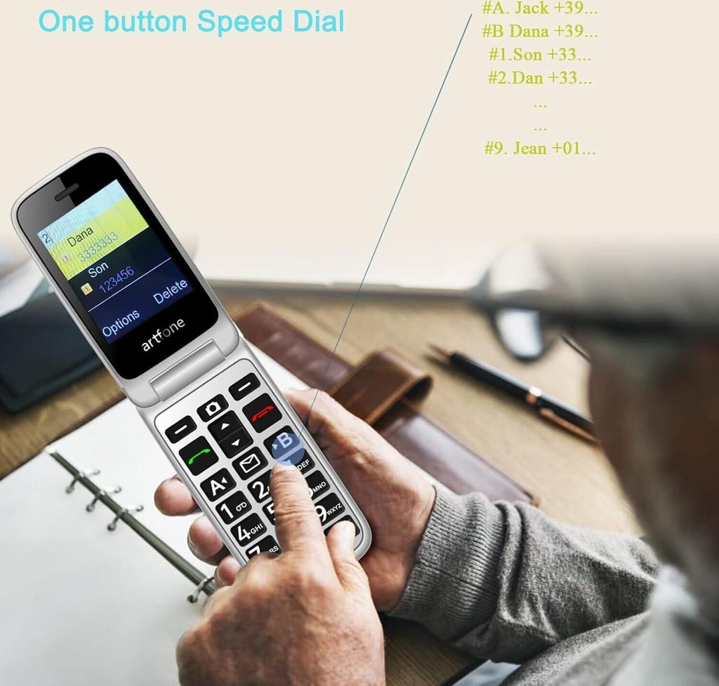 artfone G6 4G Seniorenhandy ohne Vertrag Klapphandy Produktbild 10