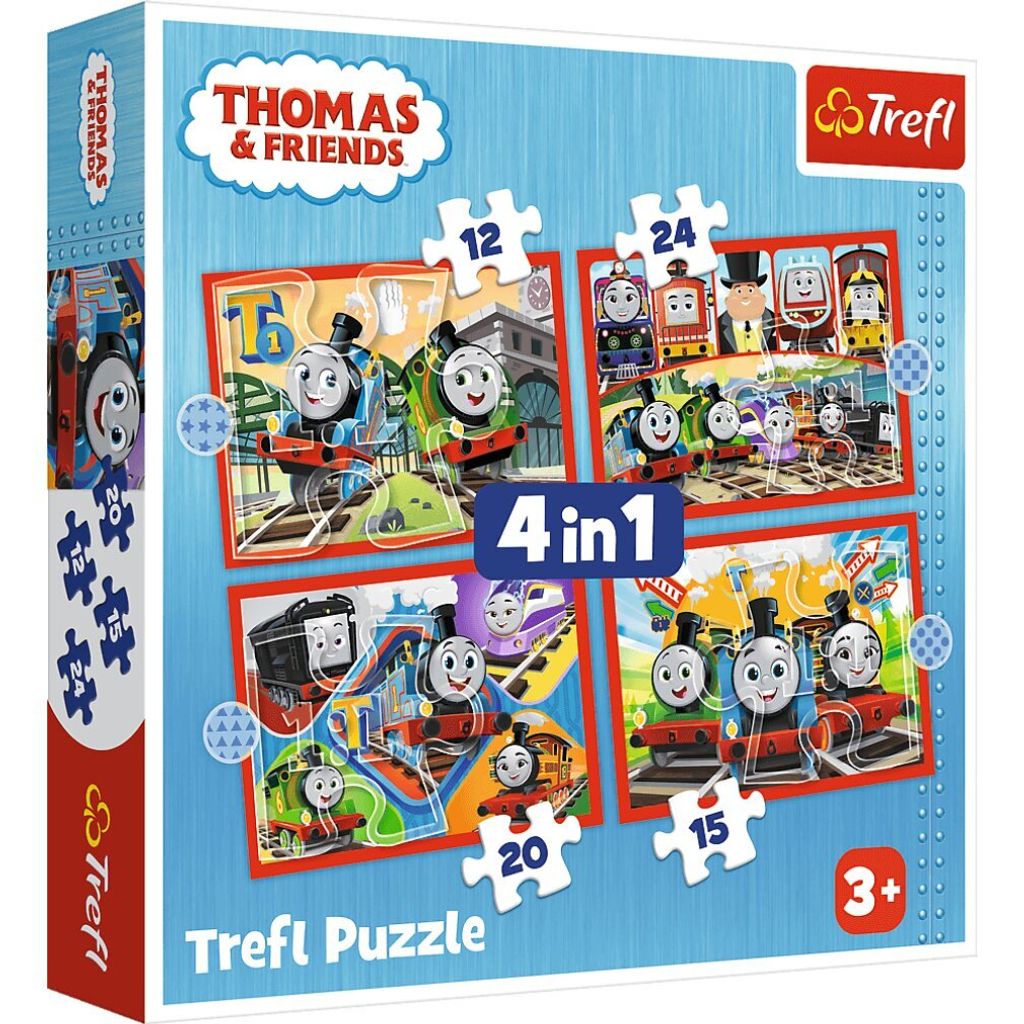 TREFL Puzzle Thomas die Lokomotive 4in1 (35,48,54,70 Teile) Produktbild 