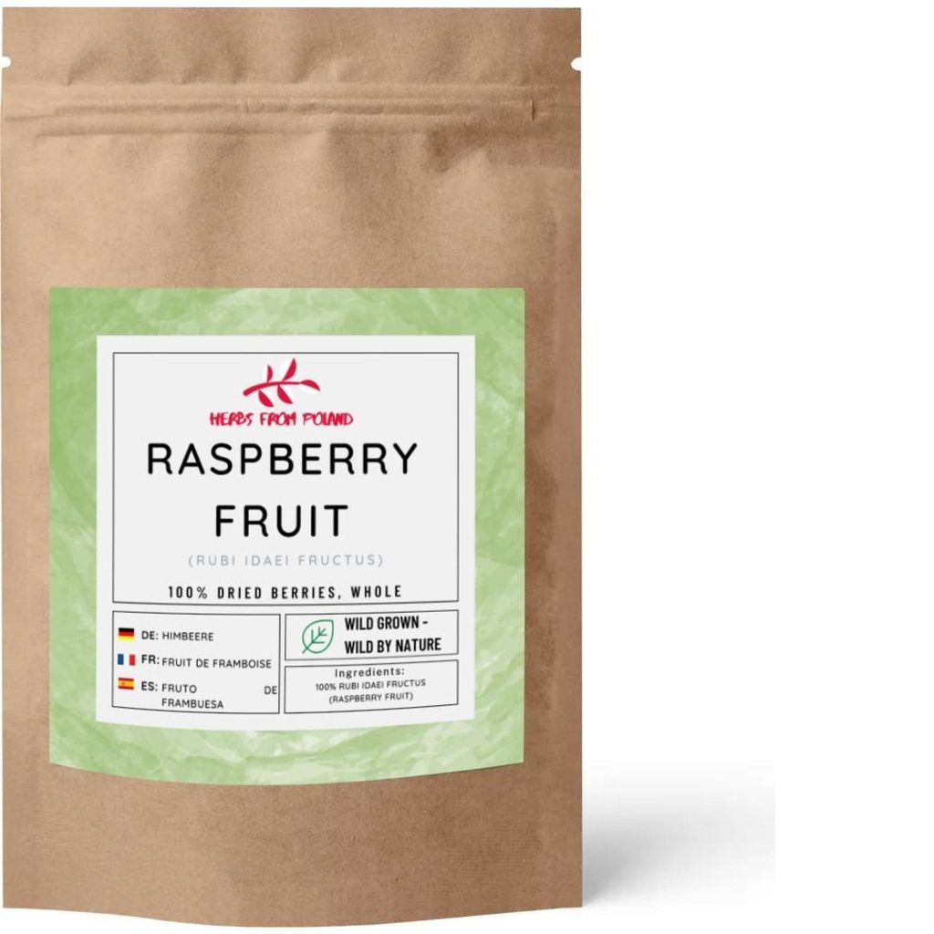 Herbs from Poland Himbeerfrucht – Reich an Vitaminen & Antioxidantien, Unterstützt Immunsystem & Hautgesundheit, 100% Natürlich – 200g