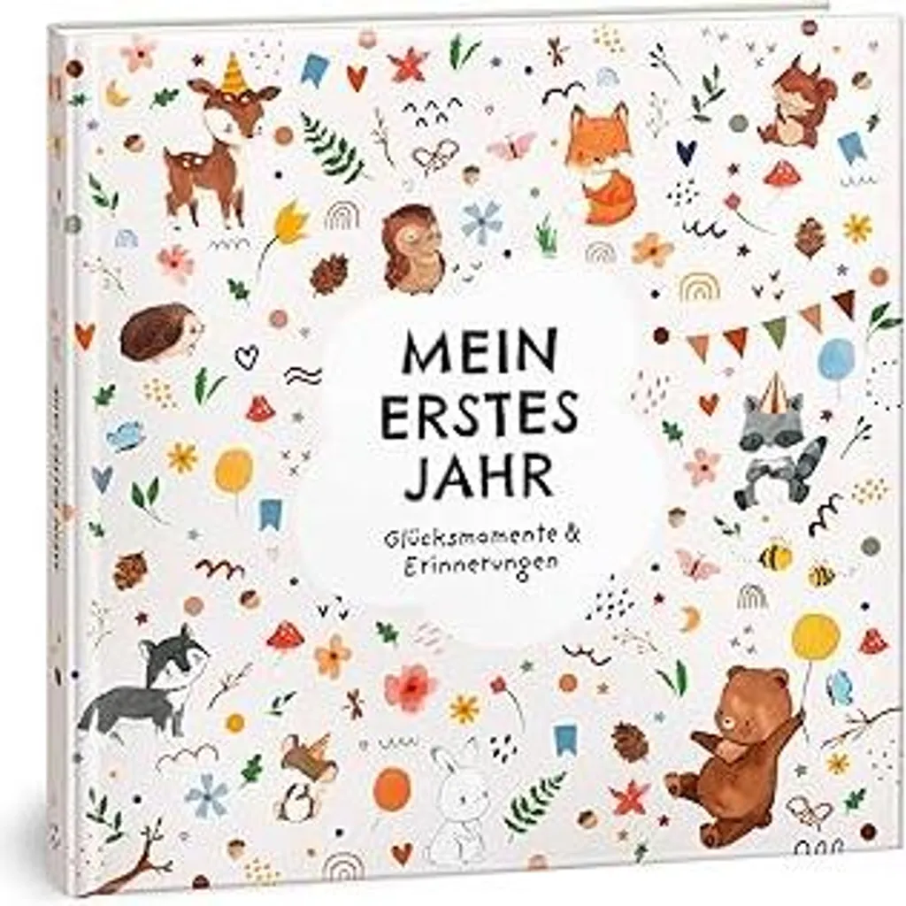 Regalo Neonato Originale: Album Primo Anno Animali Boho Diario GB23