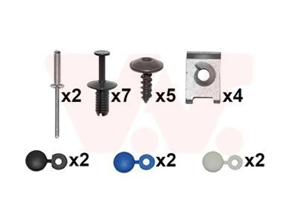 Kit de Montage Pare-chocs Avant Robuste pour Skoda Octavia III 7622794