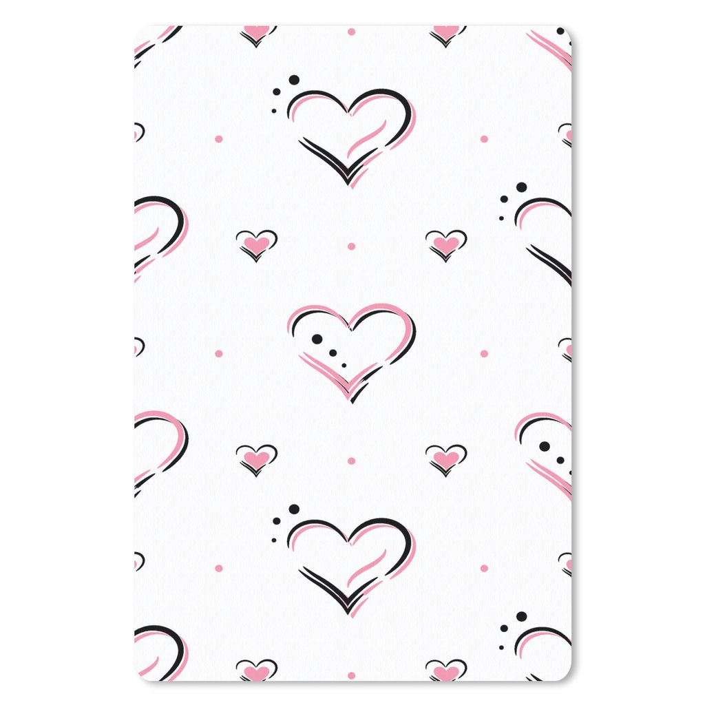 MuchoWow Mauspad Mousepad Liebe - Rosa - Geschenk zum Valentinstag 40x60 cm - Mousepads - Maus Mat - Pad - Mausunterlage - Schreibtisch Accesoire