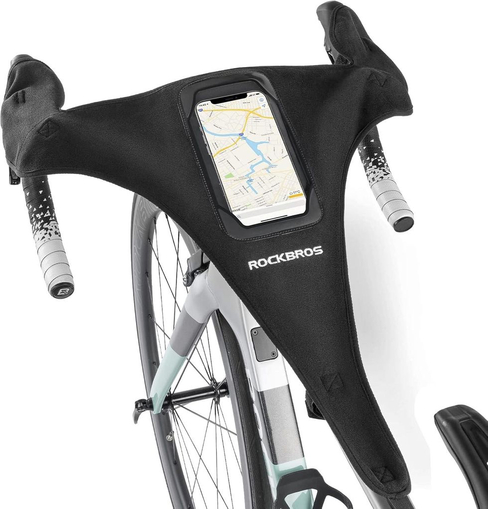 ROCKBROS Schweißfänger für Rollentrainer Fahrrad Rollentrainerzubehör Anti-Schweiß Saugfähig Atmungsaktiv Schnell Trocknend für Mountainbike...