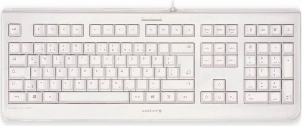 Cherry KC 1068 - Tastatur - USB - Deutsch - Pale