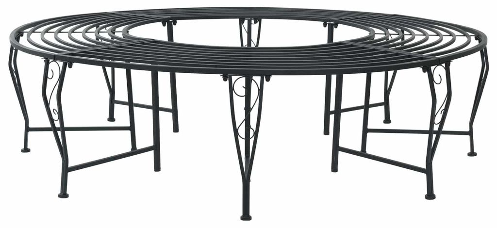 vidaXL Lavica v tvare stromu, 8-miestna, Ø 160 x 44 cm, Obrázok produktu 