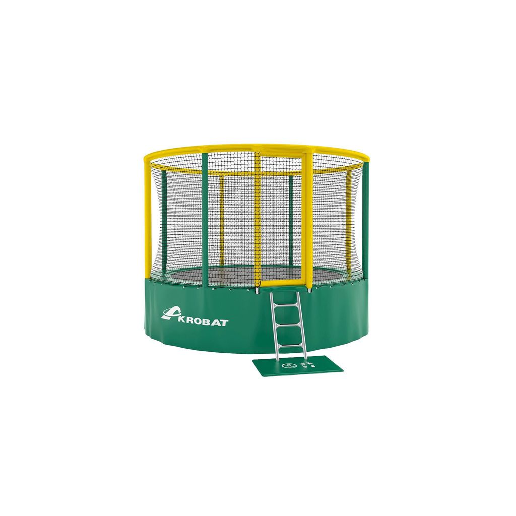 Akrobat Trampolin "Gallus", 360 cm, Grün-Gelb