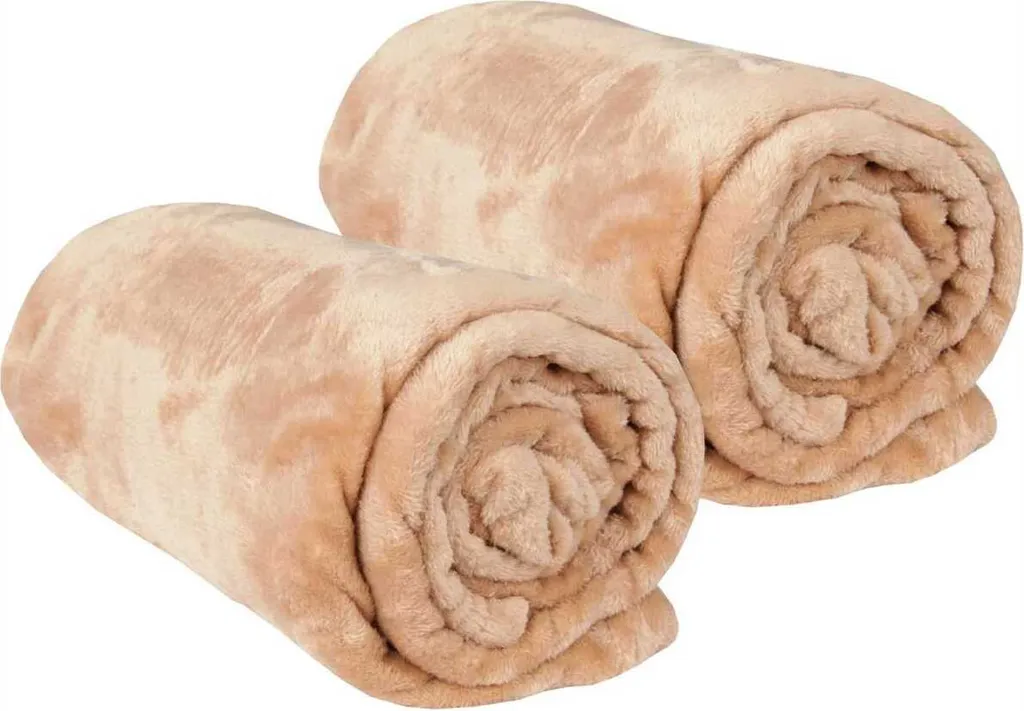 Set 2 Coperte Celina 130x170 cm - Soffice Plaid Alta Qualità Torrone