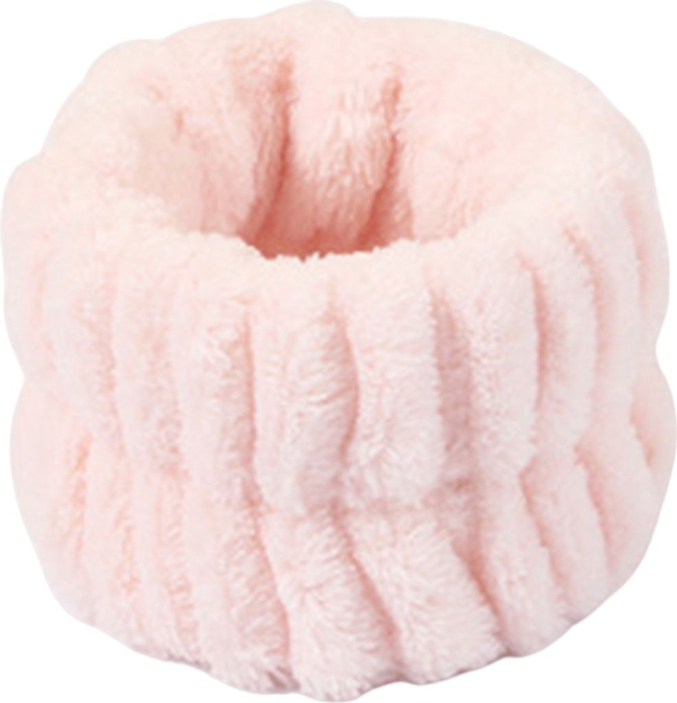 Lady Wrack Wrap Hohe Elastizität Feste Farbe atmungsaktivem Kopfgeschoss Haarband großartiges Wasser Absorption verhindern-Rosa