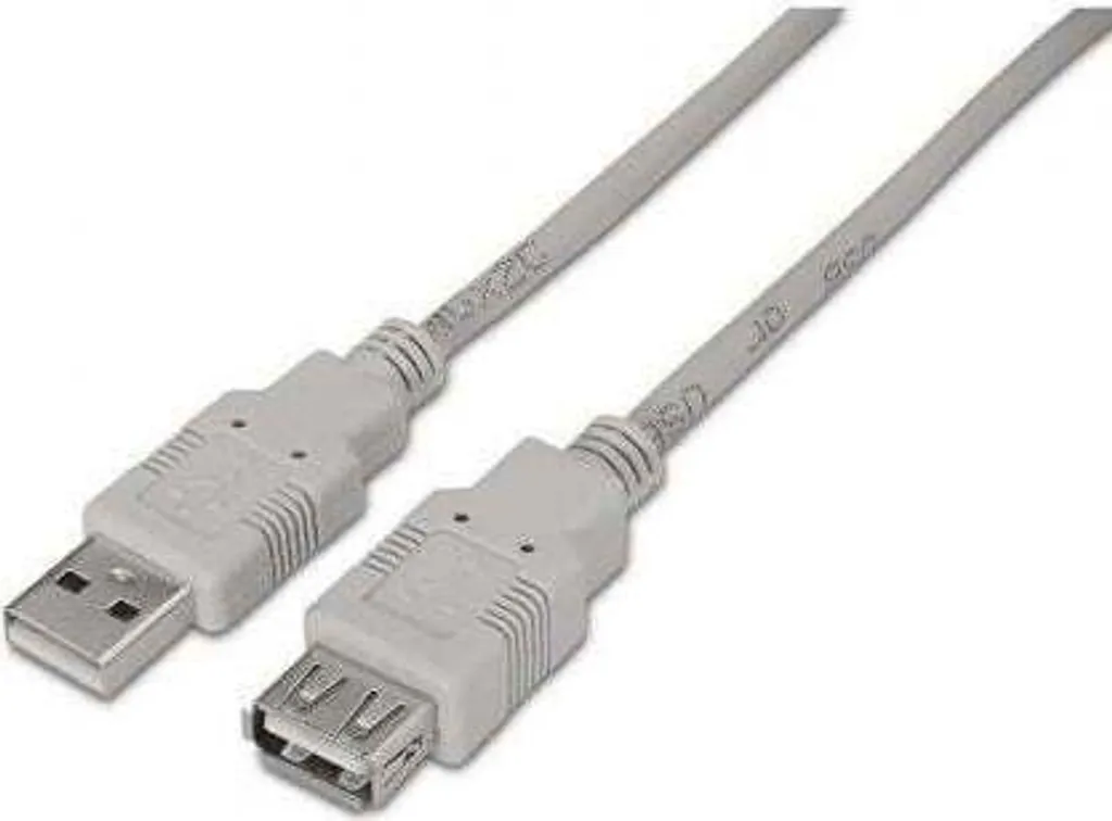 Câble Extension USB 2.0 de 3m Idéal pour Imprimante et Bureau Aisens Beige