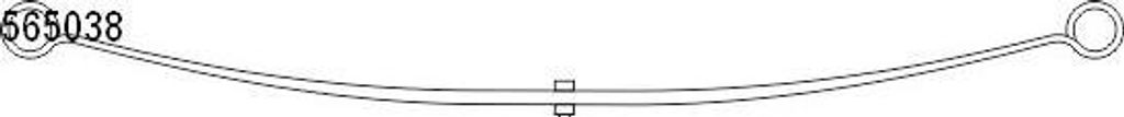 CS Germany 10.565.038.00 Blattfedern für FORD TRANSIT Bus (FD, FB, FS, FZ, FC) Hinten 698/672mm