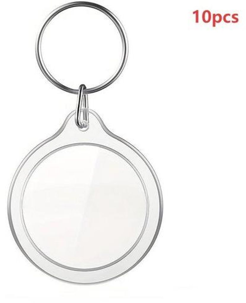 Transparente Acrylhaken für Fotos, 10er Pack, mit Rahmen und offenen Ösen, für Familien, Paare und persönliche Geschenke