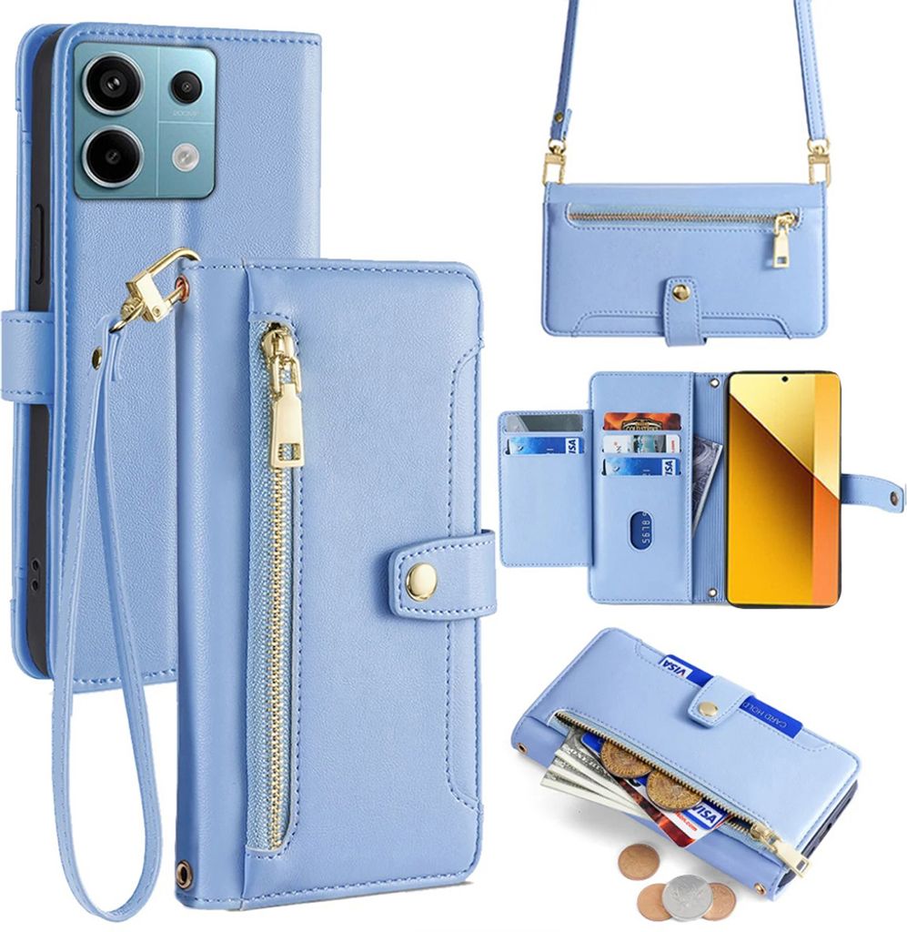 Handykette Xiaomi Hülle mit Band Handyhülle Kartenfächer Produktbild 